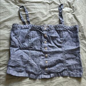 Everlane Linen Button-Up Women's Tank Sz 2